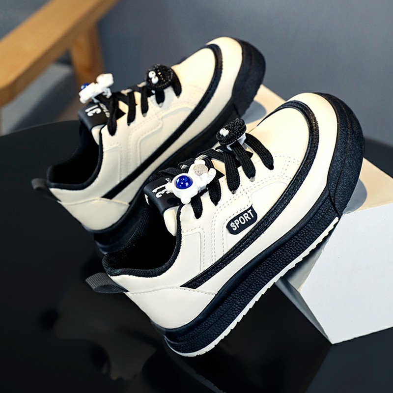 Mädchenschuhe, Sportschuhe, 2023 Frühling und Herbst neue Kinder-Freizeitschuhe, mittelgroße bis große Kinder-Frühlingsleder_voghion.com