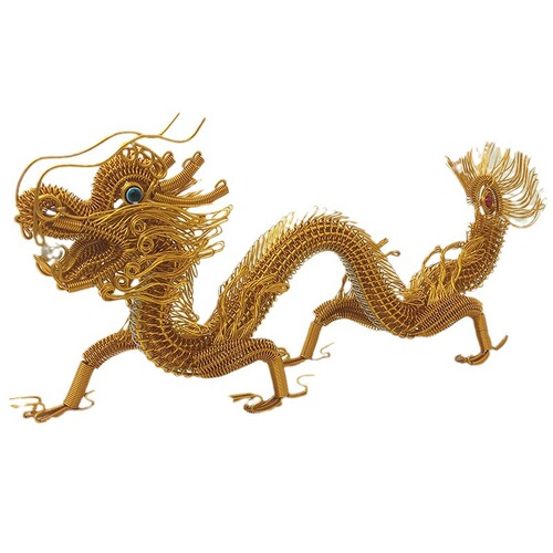 [50cm Dragon] Creative small gift activity gives away aluminum wire aluminum wire handmade model scenic spot tourist souvenirs