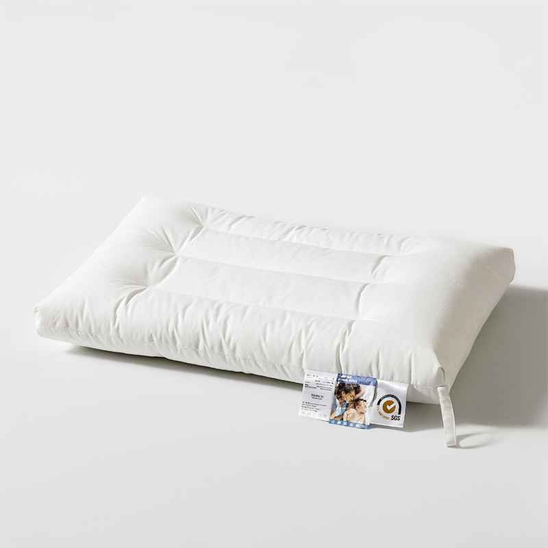 German Imported100%Physical Anti-mite Fabric Children's Pillow Adult Cervical Pillow Medium And Low Height Pillow Core