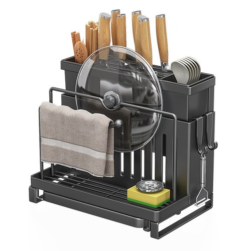[Dropshipping] Chopsticks, chopping board, integrated knife holder, multifunctional kitchen storage, chopping board, draining knives
