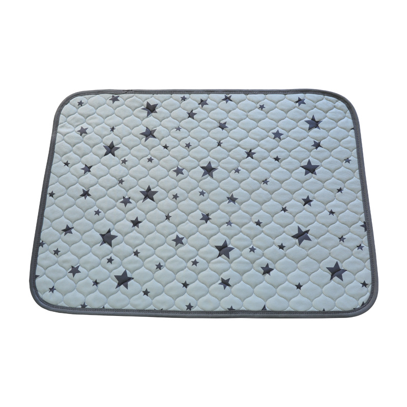 Gris mercerisé Velours étoile gourde 60*45