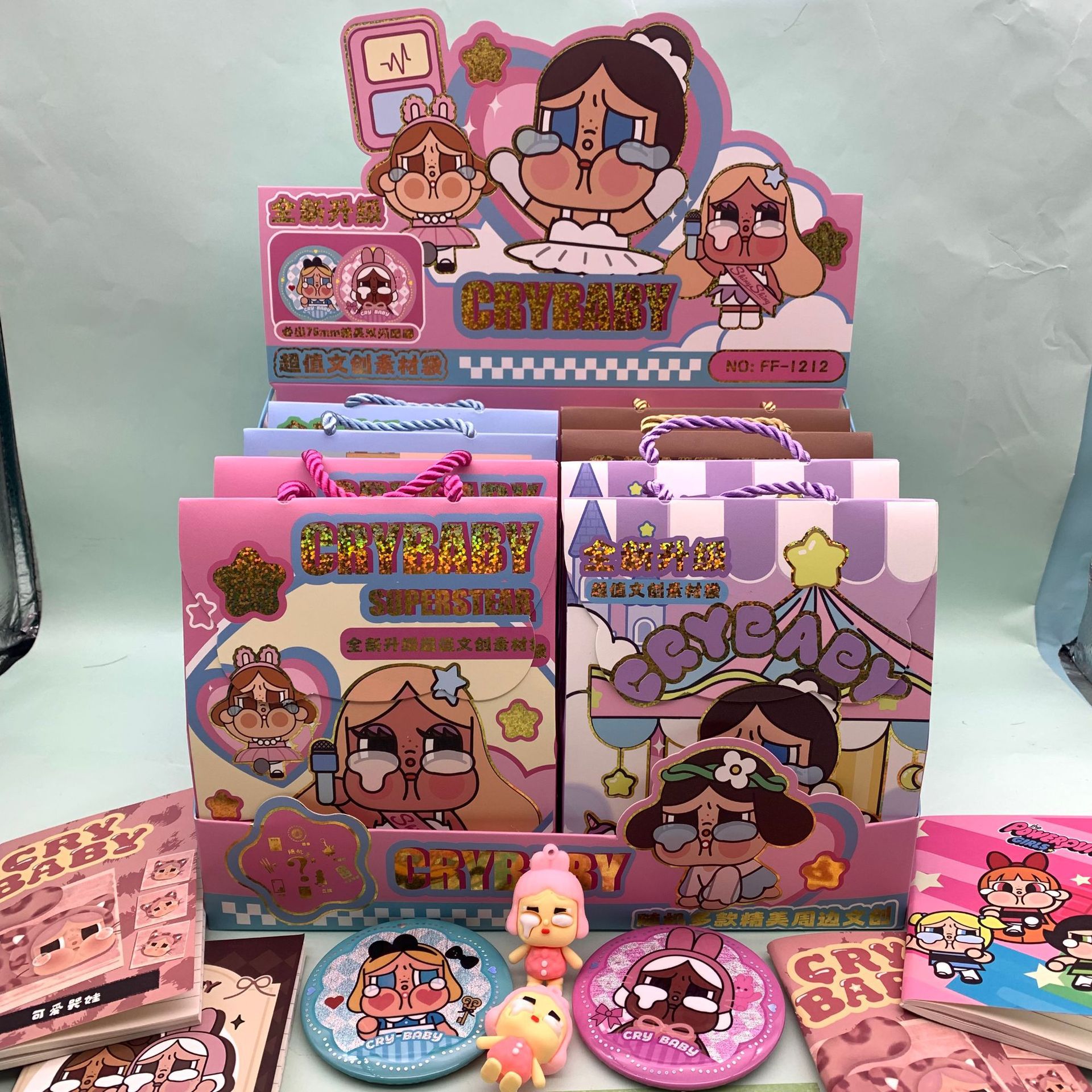 Comercio exterior venta STARMAN estrella de papelería bolsas ciegas creativas dibujos animados exquisitos juegos de moda caja ciega set papelería