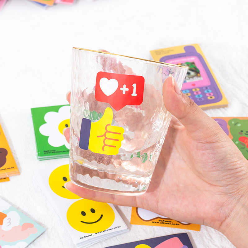 A0 Corea del Sur lindo Margarita amor cara sonriente INS de dibujos animados pegatinas de computadora diario decorativo emoji pegatinas