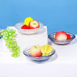 北欧风糖果零食碗小盘子小果碗水晶玻璃水果盘客厅家用摆饰餐具