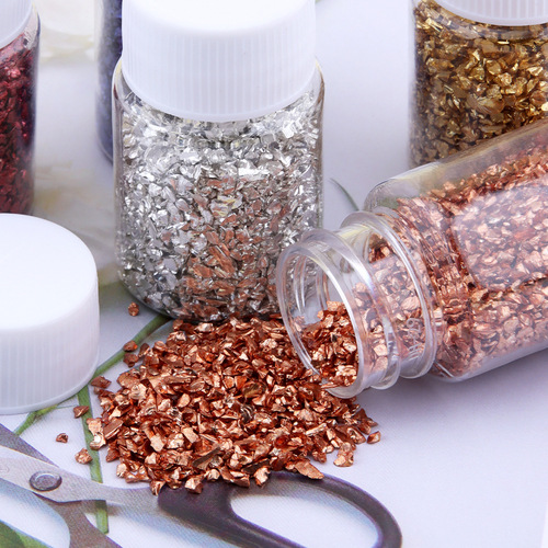 12-color metallic gravel DIY crystal glue jewelry accessories colorful gravel filling enclosure material
