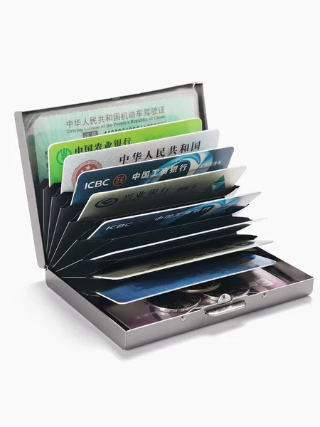 Stainless Steel Card Holder for Men and Women, Anti-Degaussing, Anti-Theft, Bank Card Holder, Card Holder