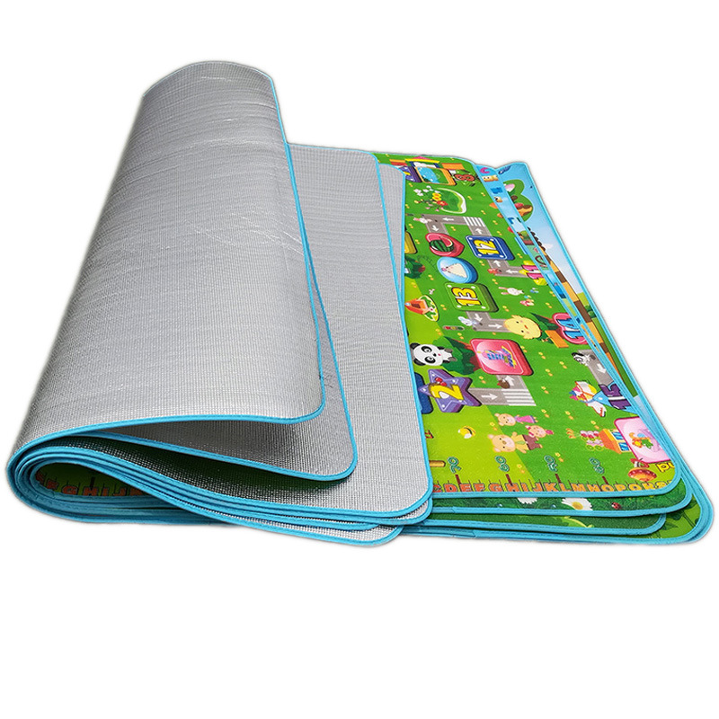 Environmentally Friendly Waterproof Crawling Mat for Home Living Room Floor Mat for Games, Travel and Picnic, Foldable Crawling Mat