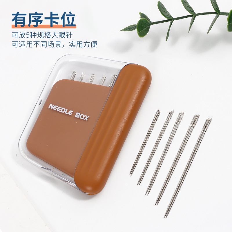 Serie de colores Macarons Caja de costura linda y pequeña Caja de costura con tapa magnética