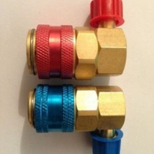 R134A 汽车空调快速接头 90度接头 QC-15LH 加氟接头