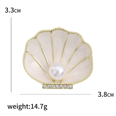 Marine Life Scallop Corsage — Yaxa sancaqları
