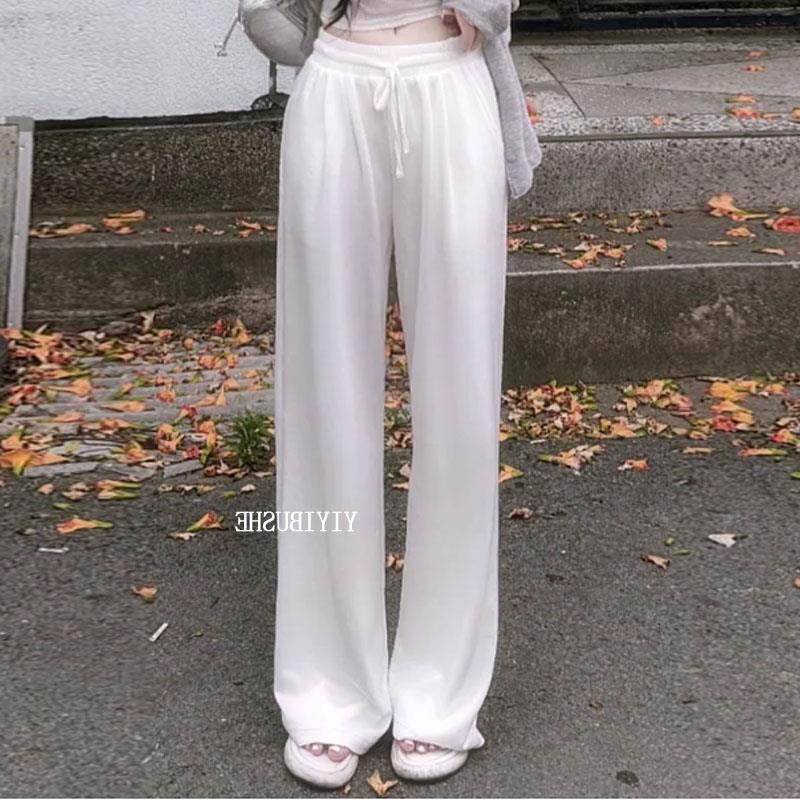 In Stock Dongdaemun La638 Must-Have Item for Everyone, Loose Fit Elastic Waist Sports Casual Wide-Leg Pants In Stock Dongdaemun La638 Must-Have Item for Everyone, Loose Fit Elastic Waist Sports Casual Wide-Leg Pants