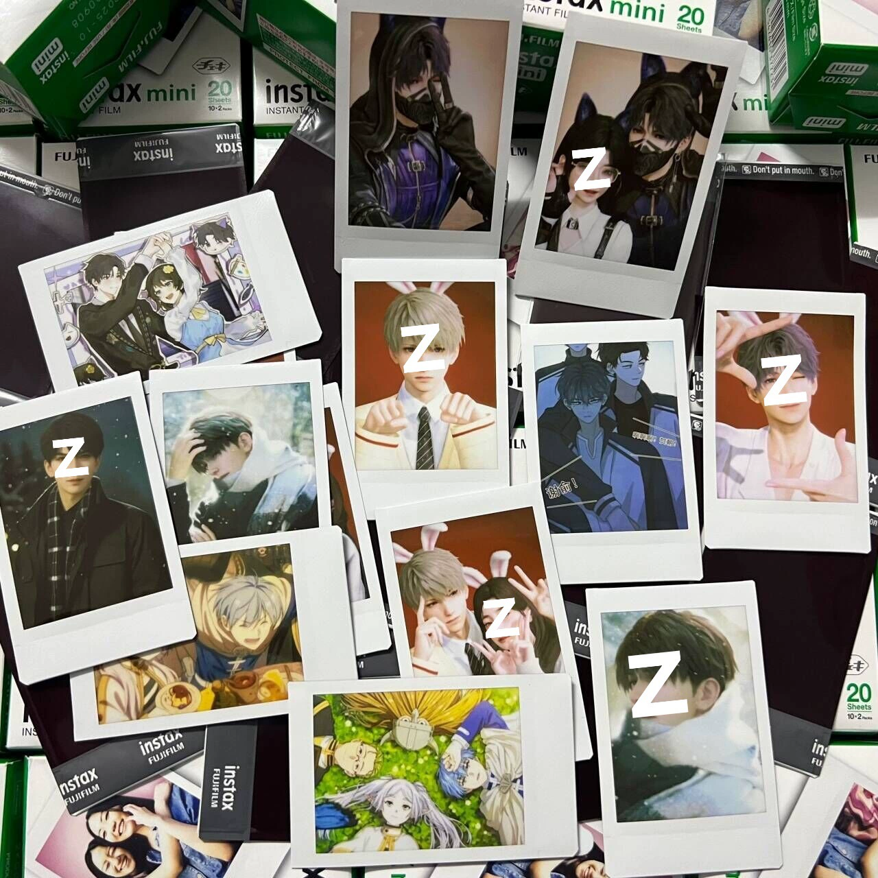 Fuji Polaroid Print Customized MINI White Border Lace Photo Printing Idol Couple Peripheral Film Photo Paper