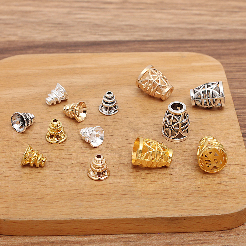 diy配件吊钟镂空花纹绳扣合金 汇总A