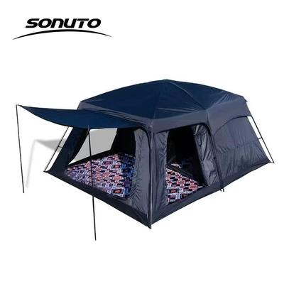 Waterproof, Cross-Border Dropshipping Camping Tent, Avtomobil dam çadırları - black-8-12-people