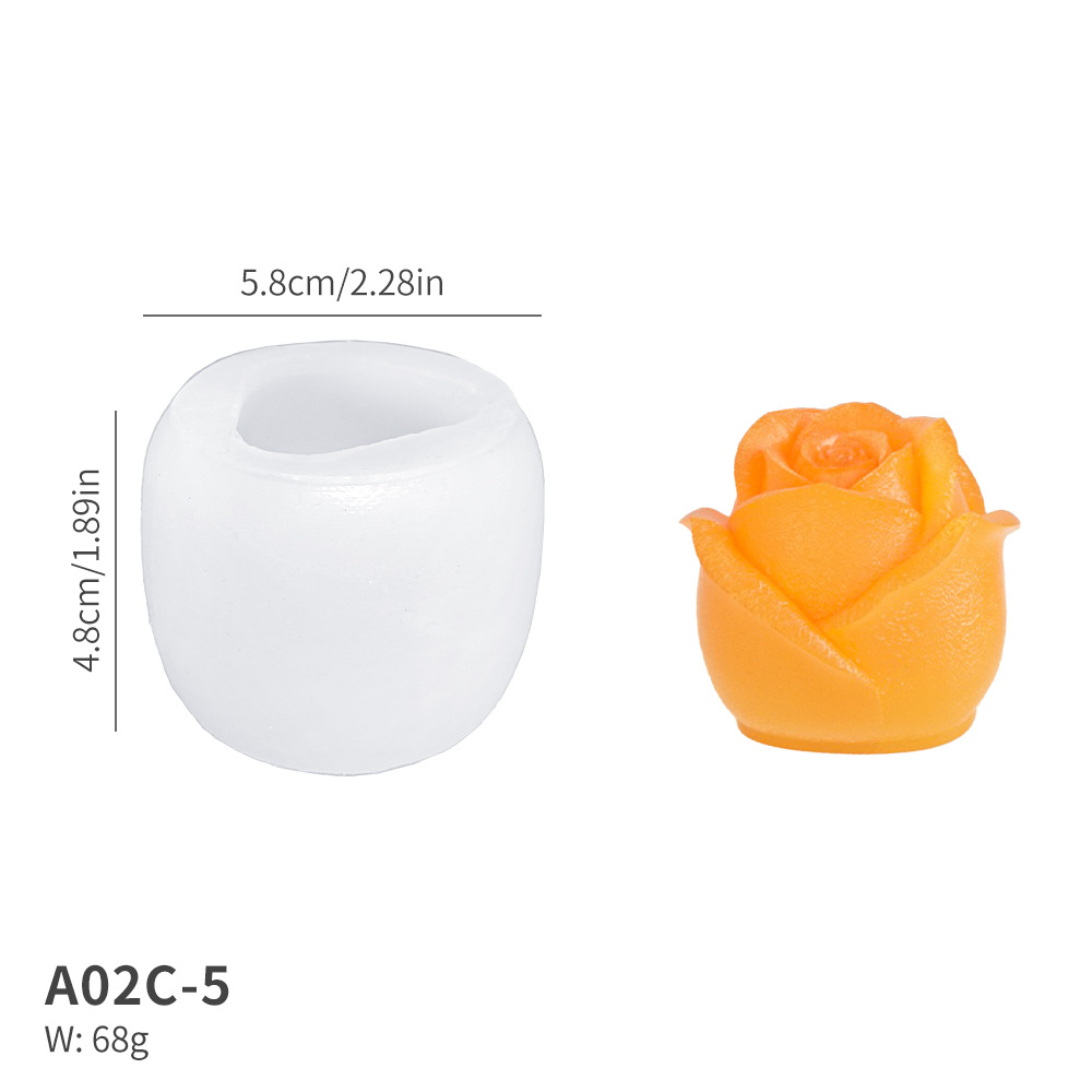 캔들몰드_A02C-5 로즈