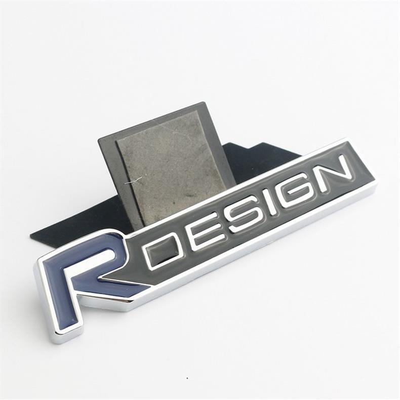 RDESIGN 3D three-dimensional metal car emblem sticker is suitable for Volvo S60L V40 V60 modified car emblems