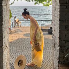 �¿߅�ȼ��Sɫ��ʽ���ɵ����B��ȹ�ļ�¶�������Ը��Lȹȹ��Ů