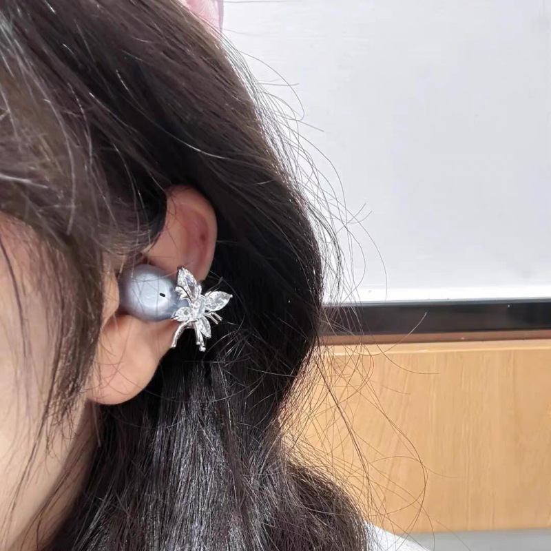 闪耀锆石蝴蝶耳机钻扣甜美少女心耳机配饰适用于开放式耳机高级感|undefined