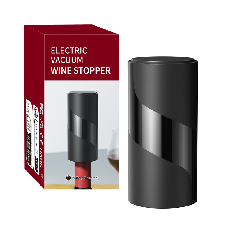 Kelitong fábrica en stock comerciante de vino regalo material de grado alimenticio tipo prensa fresco-mantenimiento de plástico vacío tapón de vino