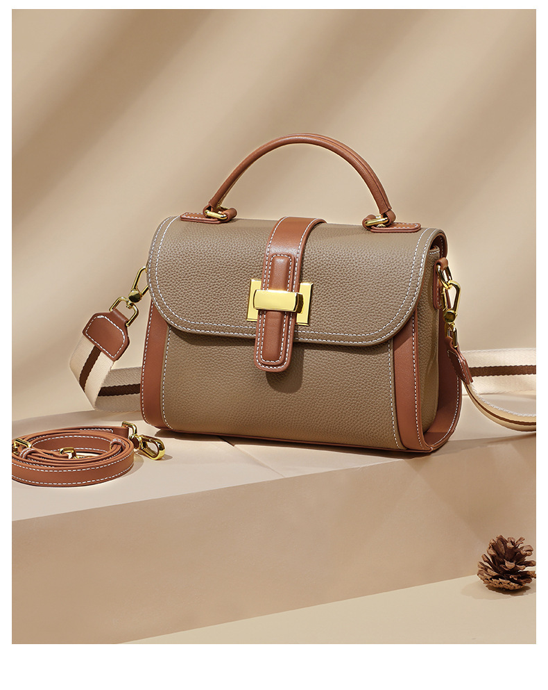 Borsa a mano da donna in vera pelle elegante e versatile_voghion.com