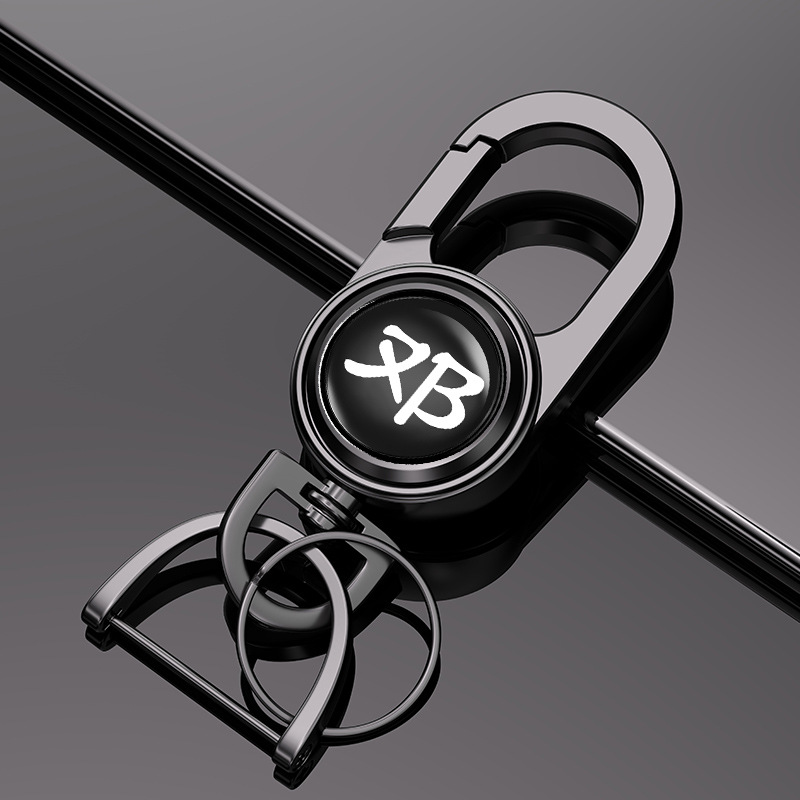 Cien apellidos seguridad hogar llavero coche hebilla anti-pérdida hebilla creativa de cintura de alta gama giratoria de 360 grados para hombres