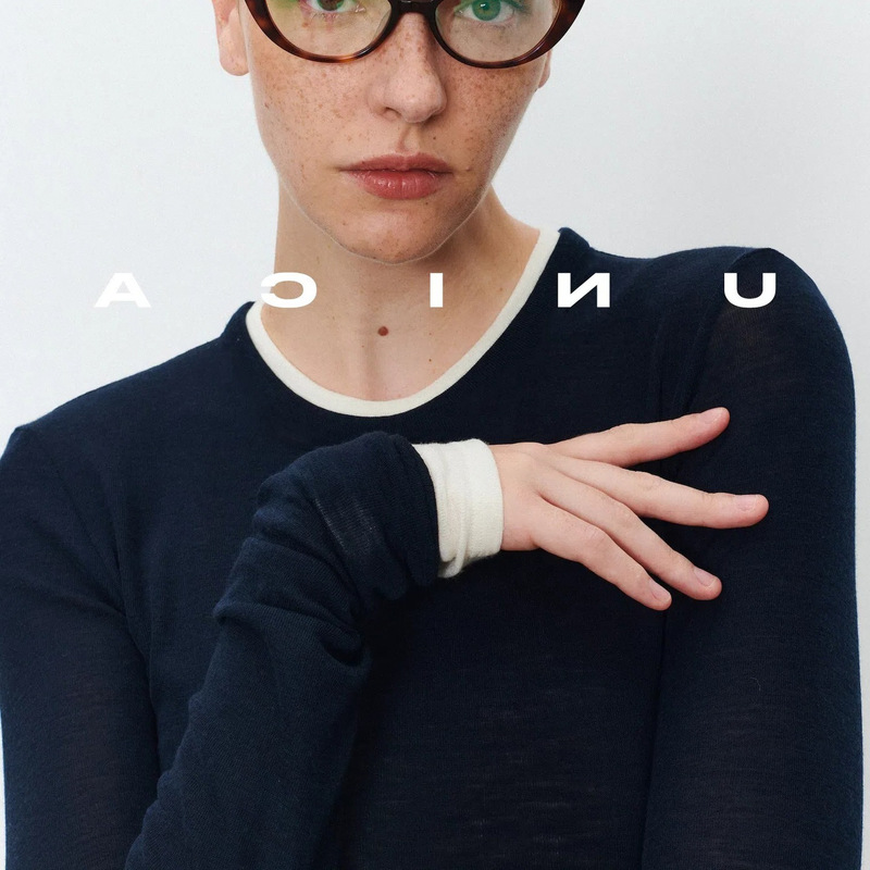 Fake two-piece sweater_Australia imported merino wool sweater contrast bottoming shirt women's jacket