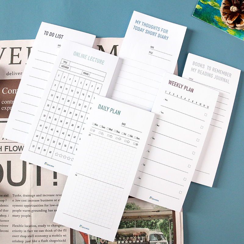 New Star Series Notebooks Simple Daily Plan This Week Check-in Portable Reminder Simple Study Notes Paper