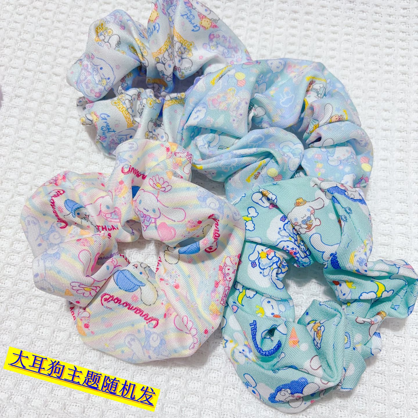 Dibujos animados de lazo para el cabello grueso lindo Rab Bu Stitch accesorios para el cabello de niña bola lazo para el cabello gomas elásticas círculo para el cabello accesorios para el cabello