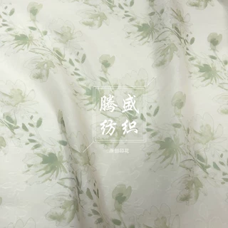 肌理感提花面料 素雅国风大花花料 可更换底料 数码厂直销印花