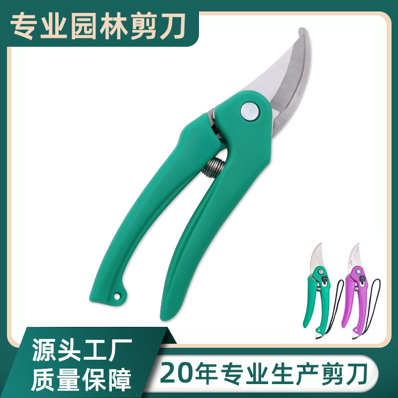 不锈钢鸟嘴园林修枝剪刀盆栽花艺修枝工具剪果树摘果稀果高枝剪刀