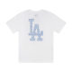 Trendy Brand MLB Short-sleeved 2024 Spring and Summer New Old Flower Series NY Embroidered Casual All-match Men and Women Couple T-shirt