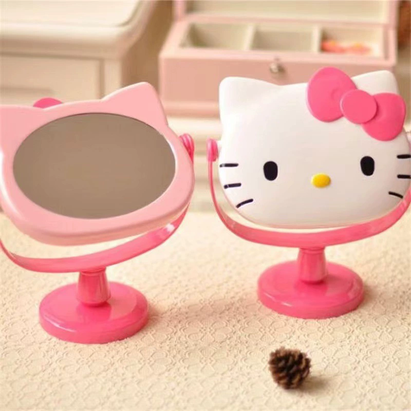 Hello Kitty, зеркало для студентов, инкрустированное бриллиантами, DIY, подарок на день рождения