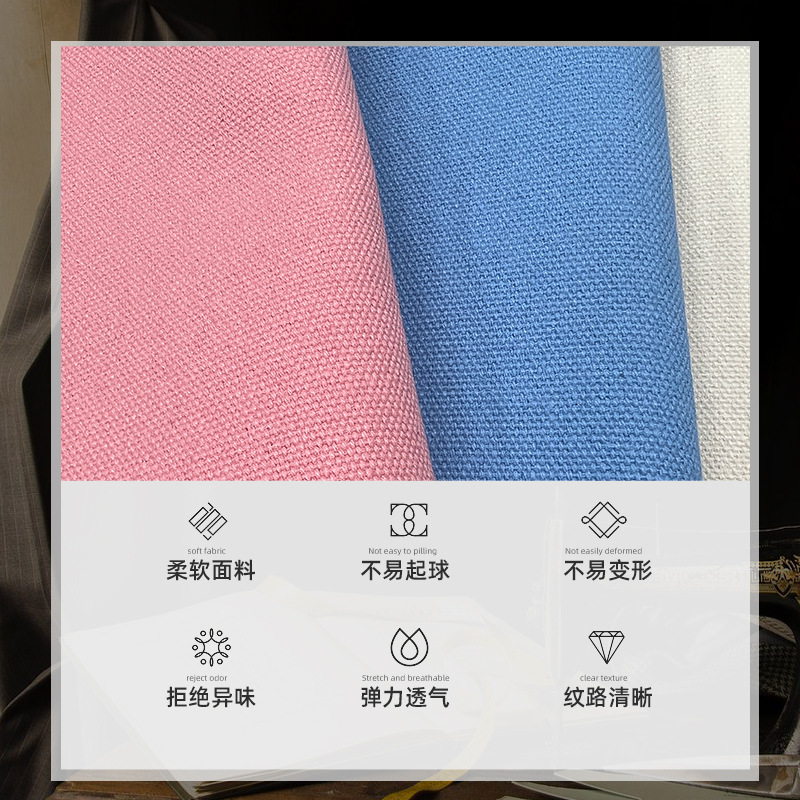 Inventario de tela de lona de poliestireno de algodón de poliestireno de algodón de tela de almohadilla de mesa de tela de lona de mochila de zapatos entrega rápida