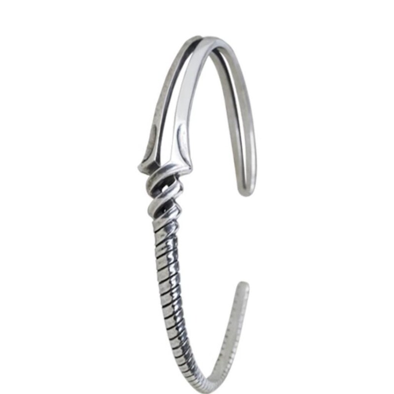 Yishangtai Silver Retro Men's Bracelet Langqi Ins European and American Men's and Women's Personalized Bracelet Bracelet Bracelet Couple Jewelry