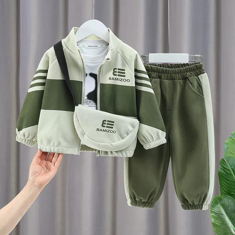 2025 мальчик весенняя одежда новый корейский костюм ребенок весна и осень длинная красивая детская одежда