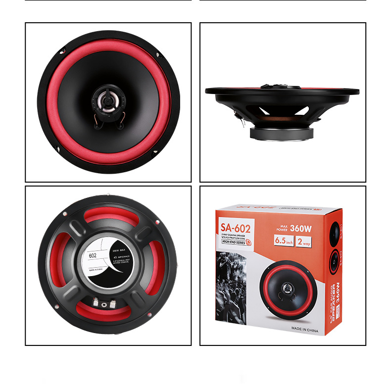 New product from cross-border e-commerce manufacturer: SA car speaker coaxial full-range car audio 4-inch 5inch 6.5inch speaker