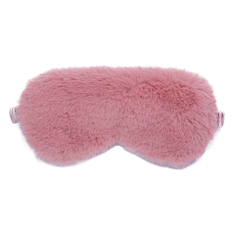 2023 новая однотонная шелковая маска для глаз для обеденного перерыва, затенение удобной дышащей плюшевой маски для глаз для сна оптом