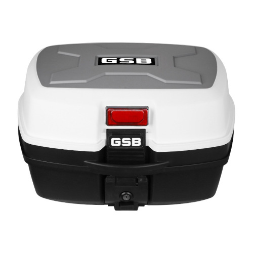 Motorcycle rear trunk large capacity universal electric scooter rear storage box battery bike large tail box iron bottom plate