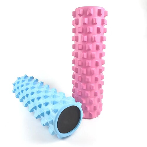 EVA Yoga Column Wolf Tooth 45cm Solid Color Foam Roller Langya Stick Massage Roller Muscle Relaxation Roller