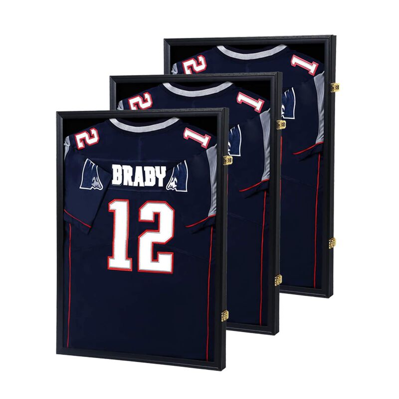 Cross-Border Wooden 60X80Cm World Cup Football Jersey Frame Basketball Baseball T-Shirt Display Collection Photo Frame