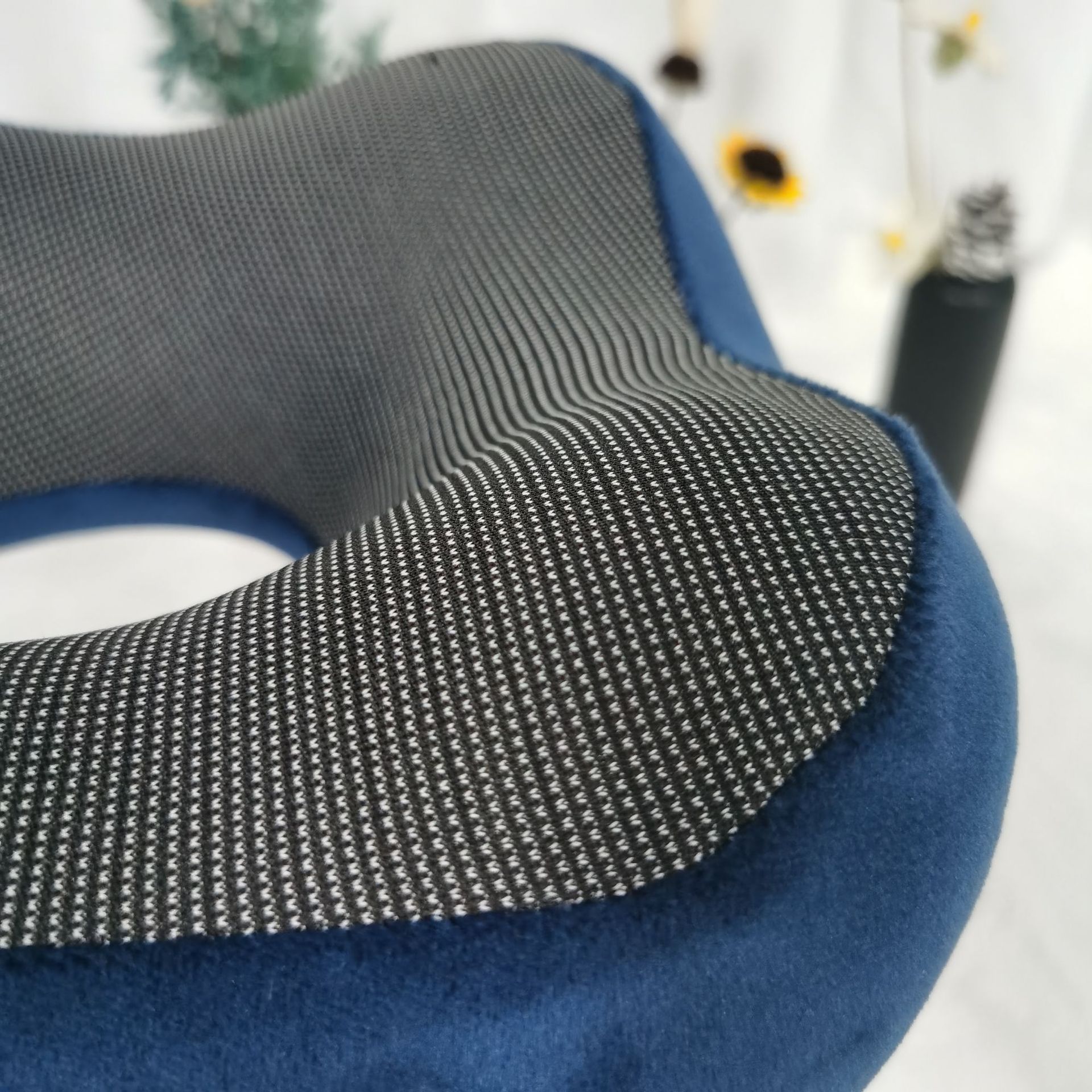 almohada en forma de U de memoria almohada de cuello de algodón portátil estudiante adulto oficina conducción almohada en forma de U para proteger la columna cervical