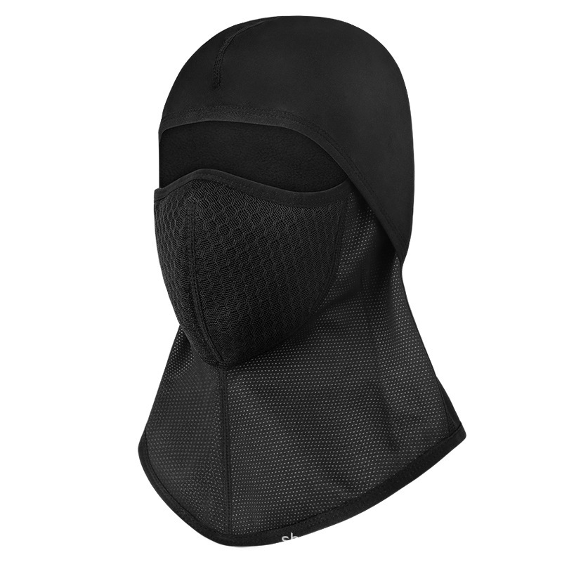 Carbón activado montar al aire libre a prueba de viento sombrero máscara caliente sombrero esquí máscara equipo