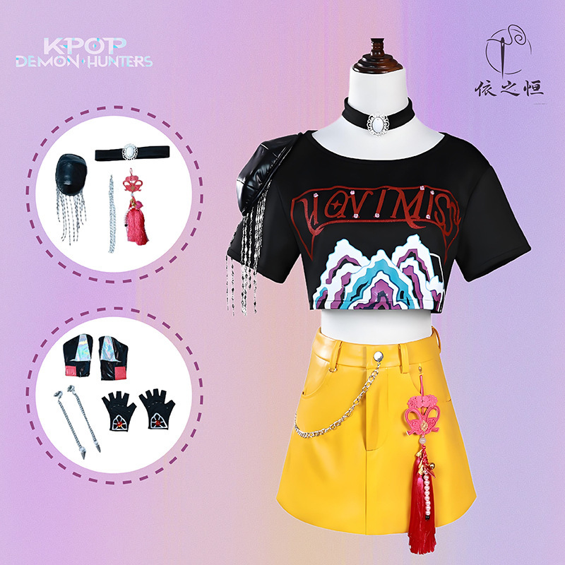 新品韩流女团K-POP猎魔女团cos服鲁米米拉佐依cosplay服装|undefined