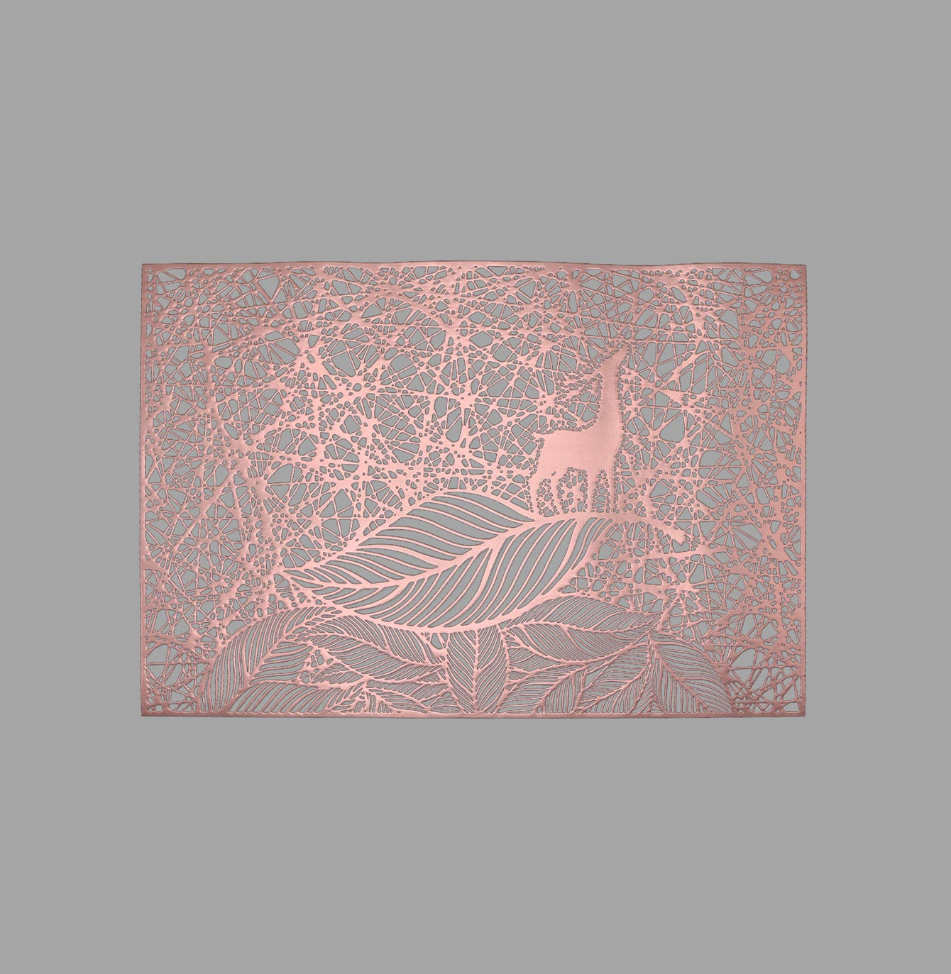 Ciervos Hollow-out placemat Western placemat transfronterizo estera de la tabla restaurante del hotel estera de aislamiento térmico giling Coaster decoración de aislamiento térmico