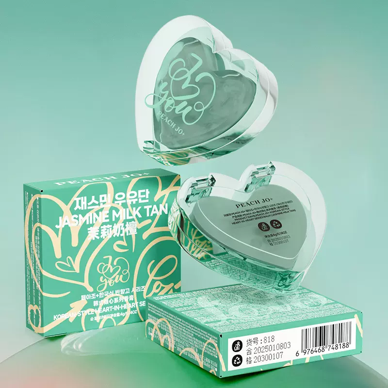 PEACH JO+桃作韩式倾心爱心无花果香水香体膏持久淡香女固体香膏