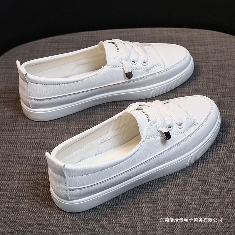Women's white sneakers for autumn, leather, breathable, low-cut, Korean style, versatile, 2026 new trendy shoes, board shoes, student white shoes, single shoes Women's white sneakers for autumn, leather, breathable, low-cut, Korean style, versatile, 2026 new trendy shoes, board shoes, student white shoes, single shoes