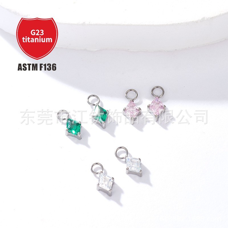 Pointed titanium steel lip stud product view