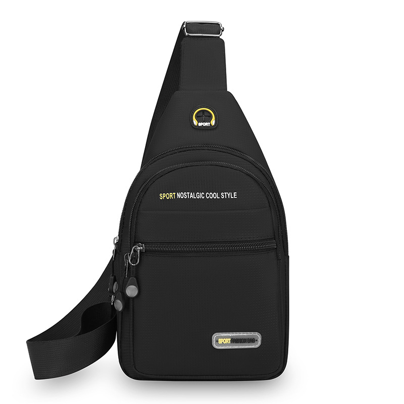 Bolso de pecho de moda moda nuevo hombre bolso de hombro casual portátil al aire libre bolso de viaje de bicicleta