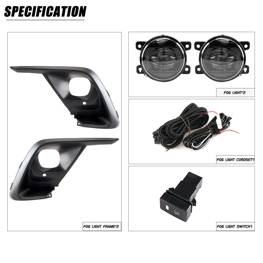 Aplicable a Honda 20 / 21 nuevo conjunto de lámpara de niebla delantera LED Fit, lámpara de barra delantera de lámpara diurna Fit en el extranjero