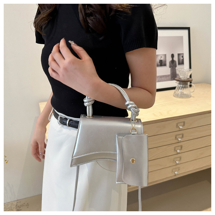 Moteveske for kvinner 2024 ny trend mote skulder enkel uformell crossbody ensfarget mor og barn-veske_voghion.com